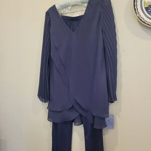 2 PCS Womans Pants & Top Hot In Hollywood & Slinky USA MED DRESSY GLAMOROUS LOOK